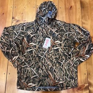 Bassdash Waterfowl Hunting Jacket 2XL Mossy Oak Reed Camo Waterproof Breathable